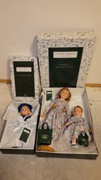 R6 Laura Ashley Collectible Dolls Including 'Arabella And Elizabeth Ann' And Sally And Teddy'