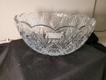 R1 Dublin Collection 8.5 Inch Diameter Crystal Serving Bowl, Crate And Barrel Star Shaped Glass Serving Dishes
