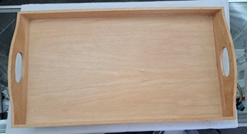 Large Wooden Tray With Folding Legs
