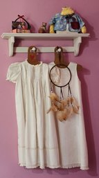 R7 - Hanging Shelf With Girls Dresses And Other Decor