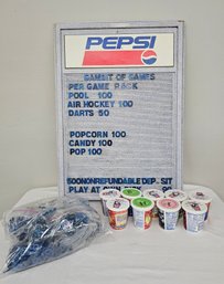 BNH Pepsi Cola Soda Menu Board With Letters