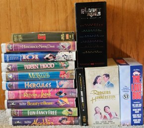 R7 Assortment Of VHS Disney Movies, The Rodgers & Hammerstein Collection On DVD, Limited Edition Planet Of The