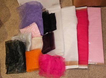 R4 Mixed Lot Of Tulle Fabric