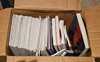 R4 Box Of Threads Magazines And Sewing Books