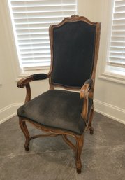 R2 1 Of 2 Vintage Like Armchair With Black Upholstered Seats