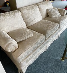 White Sofa With Two Pillows