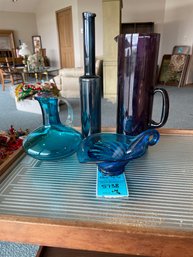 Colored Glass Pitcher Collection