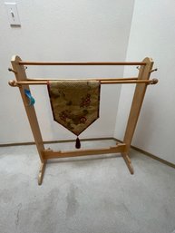 Quilt Rack And Hanging Quilted Wall Decoration