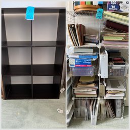Two Cube Shelving Units. One White Wire And One Black. Does NOT Include Anything On Shelves