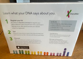 Unopened 23 And Me Ancestry Kit