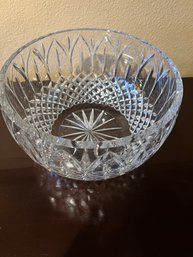 Cut Glass Bowl  9 In. And Jewelry
