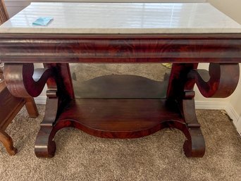 R8 Petticoat Banquet Table. Marble Topped From 1850s As Reported By Owner