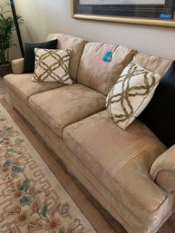 Sofa With Removable Cushions, Decorative Pillows