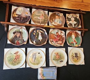 R3 Lot Of Variety Of Collection Plates Including Joseph Giordano And Norman Rockwell