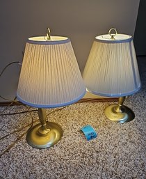 R15 Two Gold Table Lamps