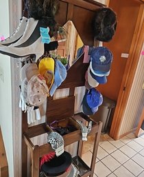 R1 Hats, Shoes, Metal Tray, And Other Misc Items