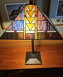 R8 Lot To Inlcude Tiffany-Style Table Lamp, NOT Glass