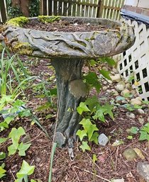 R00 Cement Bird Bath