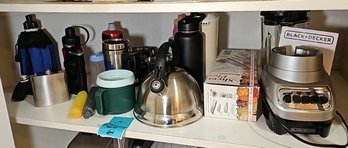 R12 Lot To Include Black And Decker Blender, V-slicer, Tea Pot And Other Items