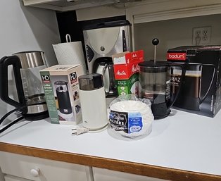 R10 Coffee Makers, Filters, French Press, Water Warmer And Coffee Grinders