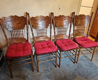 R1 Four Wooden Chairs Made In Taiwan