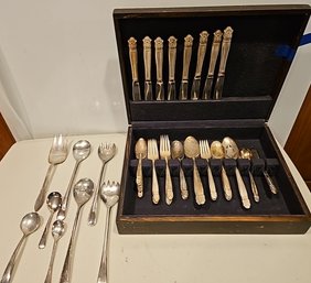 R2 Box Full Of Mismatched Silverplated Silverware