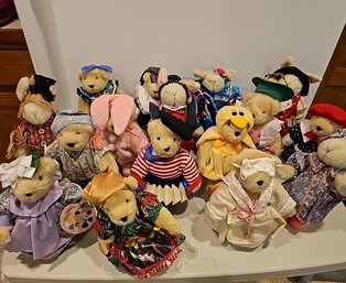 R1 Variety Of Artmark Stuffed Bears And Bunnies With Stands