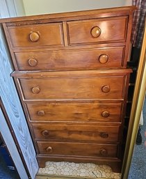 R9 Tall Wooden Dresser In Closet