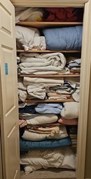 R7 Closet Full Of Mostly Twin Sheets, Bed Skirts, Comforters, Pillows And More