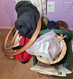 R3 Knitting Supplies, Including Yarn, Loops, Books, Baskets And More