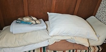 R1 Six Pillows With Three Blankets. Located Upstairs