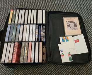 R1 Case Full Of Cassette Tapes And Six Stamps. Located Upstairs