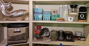 R3 Metal Tins, Plastic Containers, And Additional Items