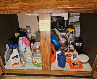 R3 Cleaning Supplies, Glue, Water, And More Under Sink