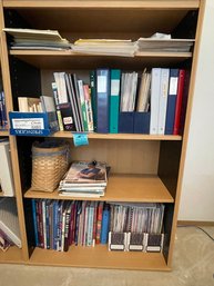 Knitting Books And Magazines, Basket, Notebooks, Various Books