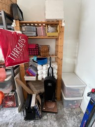 Storage Shelving, Extra Shelves, Yarn, Basket, Vacuum , Floor Mats, Binders, Empty Boxes And Bags