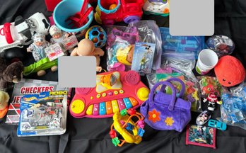 R7 Kids Toy Lot To Include Fisher Price, Disney, Hot Wheels, GiGo Toy Dream Collection