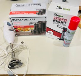 Rm6 Oster Immersion Blender, Black And Decker 1.5 Cup Food Processor, Jo Chef Butane Torch Inbox