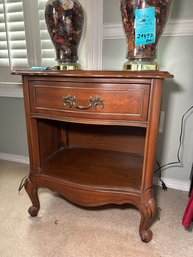 R7 French Style Wood Nightstand Side Table With One Drawer