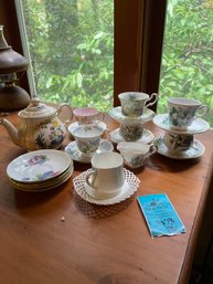 Sadler English Teapot, Tea Cup And Saucer Sets By Royal Albert Mariri