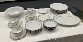 Heinrich & Co And TK Thun Porcelain Greek Key Dining Set