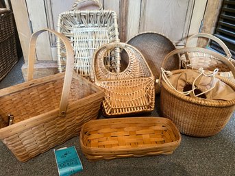 R4 Collection Of Baskets. Includes One Longeberger And One Nantucket Style. Please See Photos For More Details