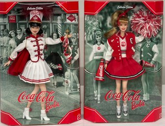 BNH Two Mattel Barbie Coca-Cola Collectors Editions In Boxes