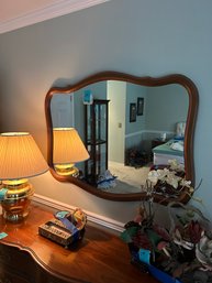 R7 Large French Style Decorative Wood Wall Mirror