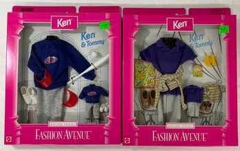 BNH Ken And Tommy Baseball Clothes And Accessories Set And Bird Watching Set From Mattel, Both In Boxes