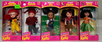 BNH Five Adventures With Lil Friends Of Kelly Barbies Collection, All In Boxes