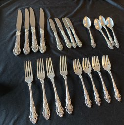 R2 Reed & Barton Grande Renaissance Sterling Silverware Four Piece Place Setting (lot 1 Of 2)