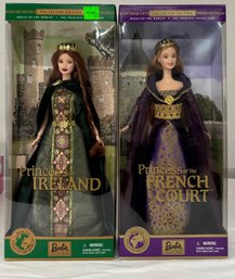 BNH Two Barbies Princess Of Ireland And Princess Of The French Court From Princess Dolls Of The World By Matt