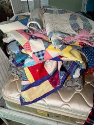 R9 Seven Quilts, Appear To Be Vintage And Handmade