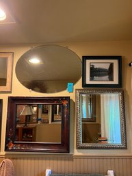 Three Mirrors One Framed Art